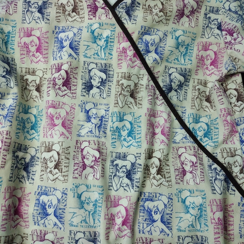 Large Tinkerbell scrub top